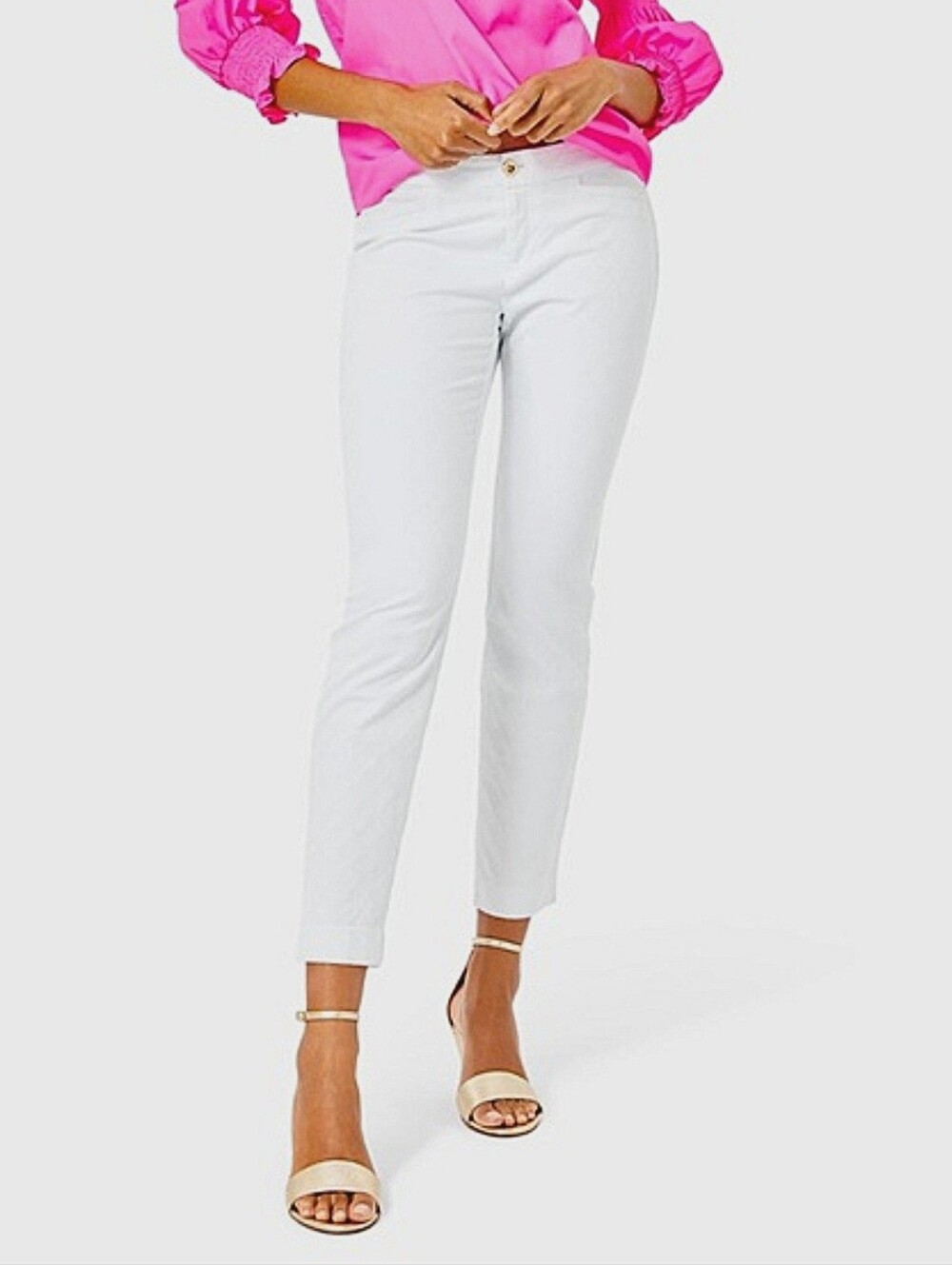 NWT. LILLY PULITZER 29" Kelly Bi-stretch Pant In Resort White
